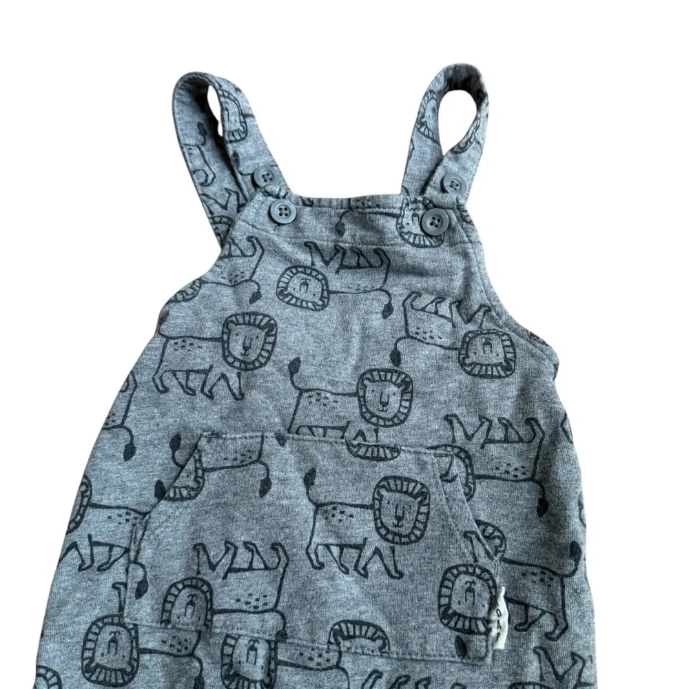 Carter’s Gray Lion Overall Baby Boy 12M